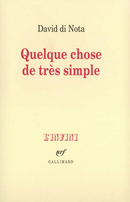 Livrenpoche : Quelque chose de très simple - David Di Nota - Livre