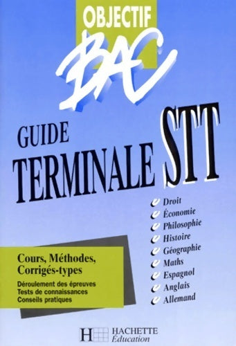 Livrenpoche : Guide terminale STT - Collectif - Livre