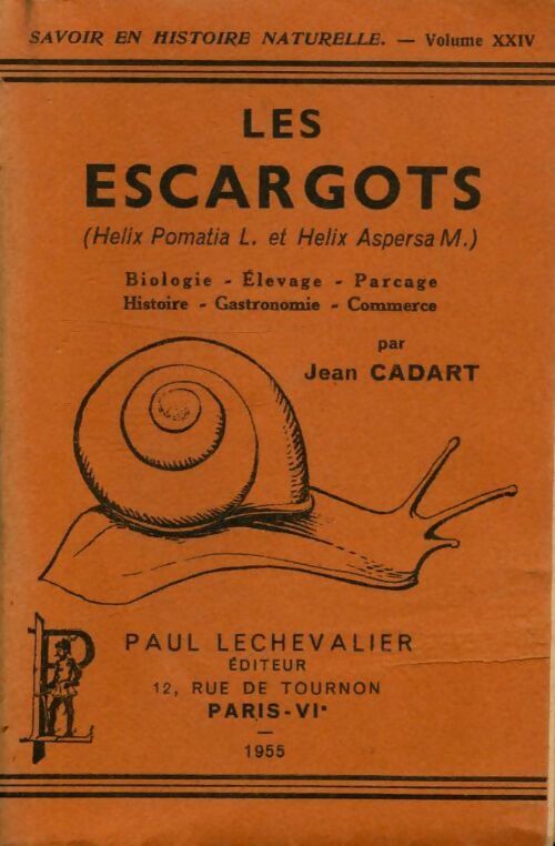 Livrenpoche : Les escargots - Jean Cadart - Livre