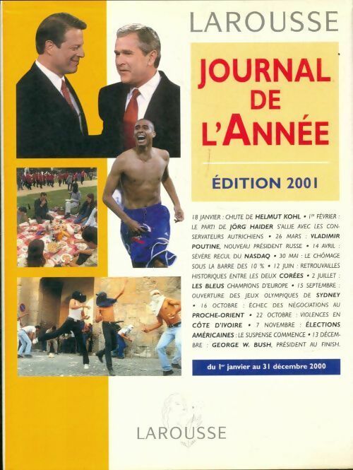 Livrenpoche : Journal de l'année 2001 - Collectif - Livre