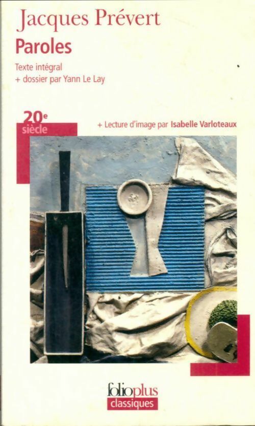Livrenpoche : Paroles - Jacques Prévert - Livre