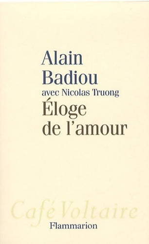 Livrenpoche : Éloge de l'amour - Alain Badiou - Livre