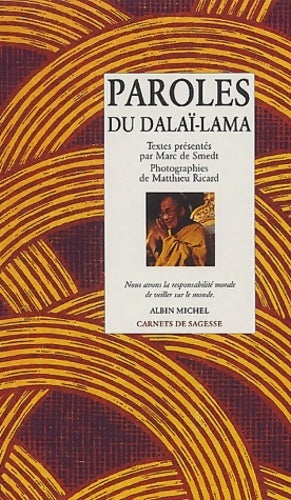 Livrenpoche : Paroles du Dalaï-Lama - Marc De Smedt - Livre