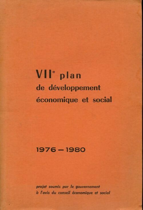 Livrenpoche : VIIe plan de développement économique et social - Inconnu - Livre