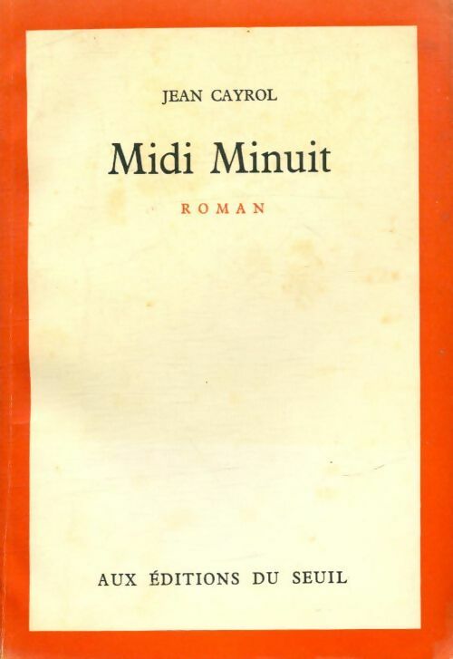Livrenpoche : Midi-minuit - Jean Cayrol - Livre