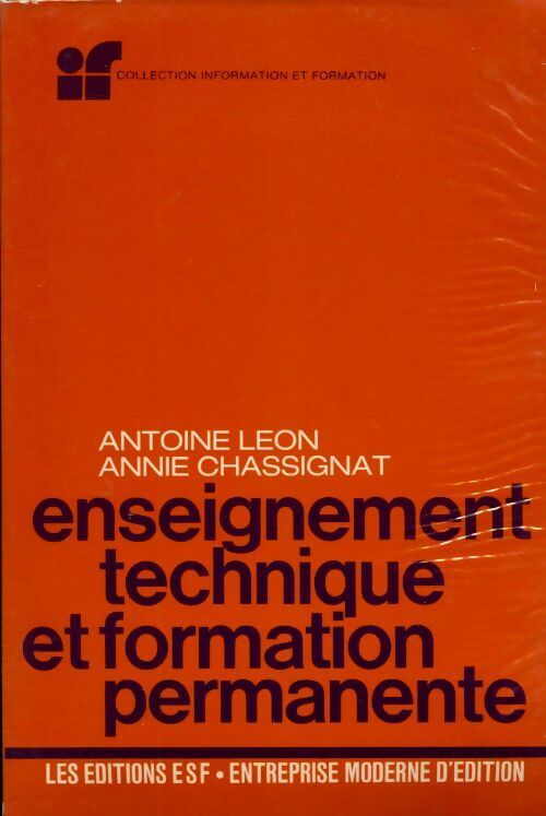 Livrenpoche : Enseignement technique et formation permanente - Antoine Léon - Livre
