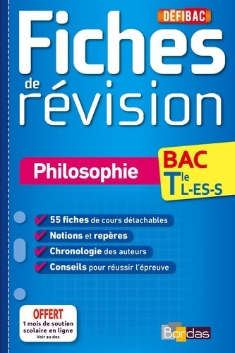 Livrenpoche : Fiches de révision philosophie Terminales L, ES, S - Collectif - Livre