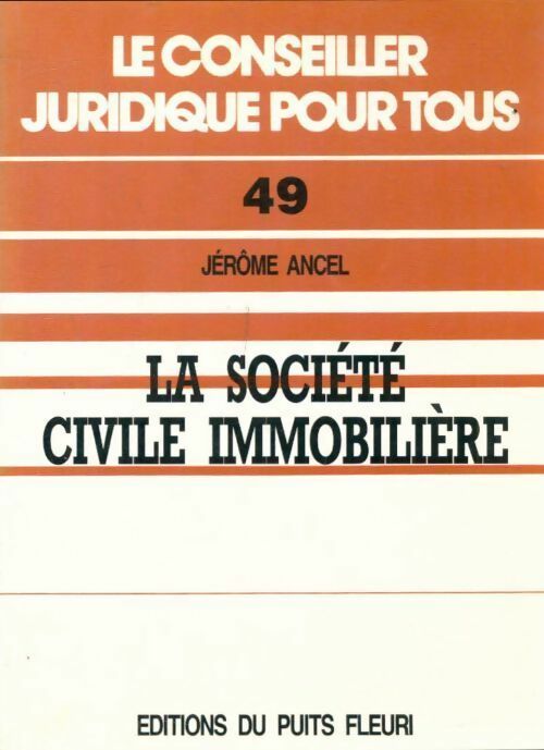 Livrenpoche : La société civile immobilière - Ancel - Livre
