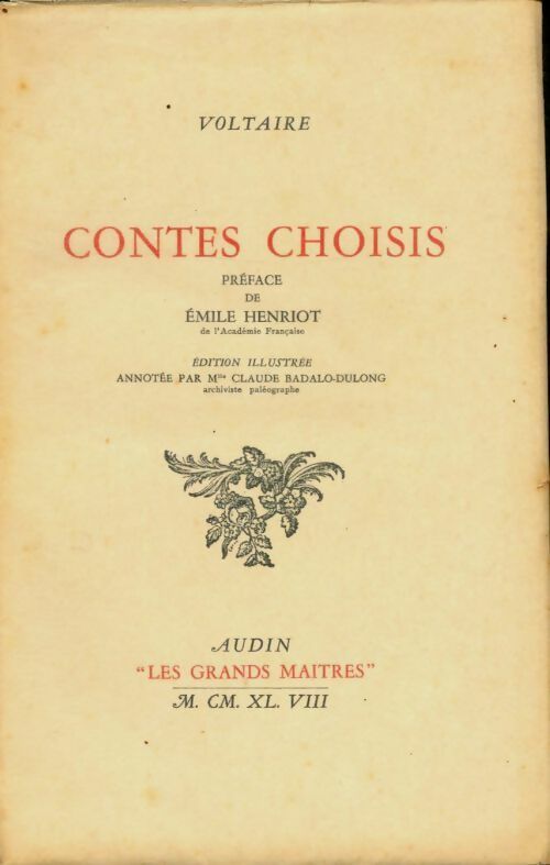 Livrenpoche : Contes choisis - Voltaire - Livre