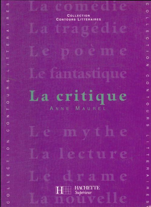 Livrenpoche : La critique - Anne Maurel - Livre