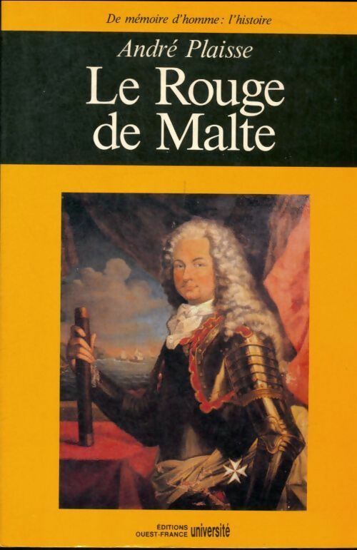 Livrenpoche : Le rouge de Malte - André Plaisse - Livre
