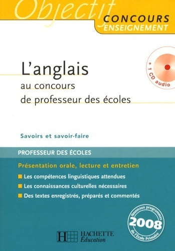 Livrenpoche : L'anglais au concours de professeur des écoles - Claire Benimeli - Livre