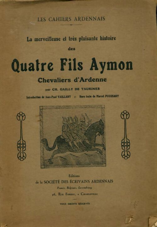 Livrenpoche : Les quatre fils Aymon - Ch. Gailly de Taurines - Livre