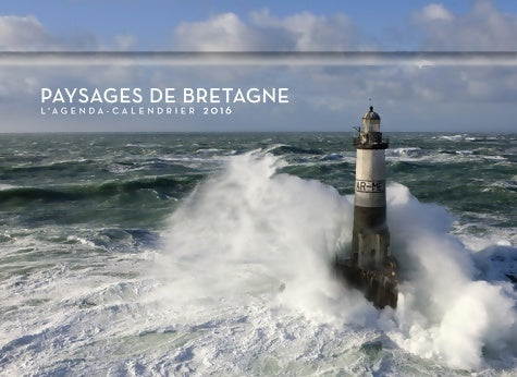 L'agenda-calendrier paysages de Bretagne 2016 - Collectif -  Hugo image - Livre