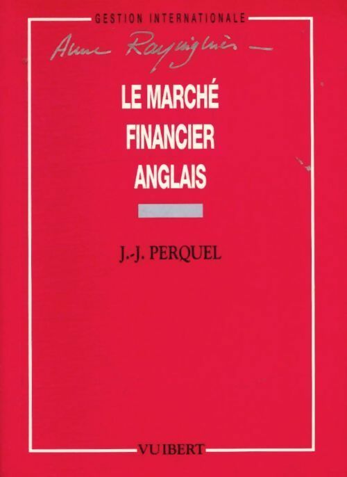 Livrenpoche : Le marché financier anglais - J.-J. Perquel - Livre