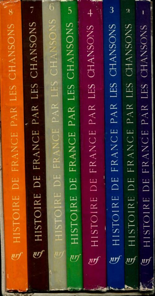 Livrenpoche : Histoire de France par les chansons (coffret 8 vols) - Collectif - Livre