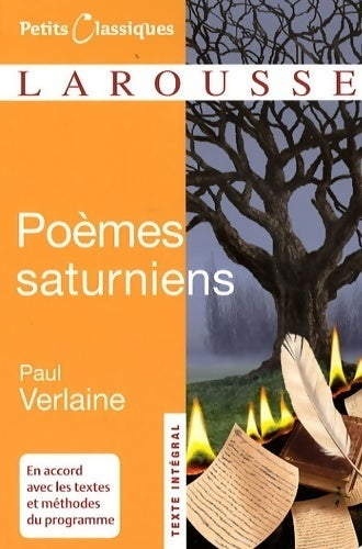 Livrenpoche : Oeuvres complètes de Paul Verlaine Tome I : Poèmes saturniens - Paul Verlaine - Livre