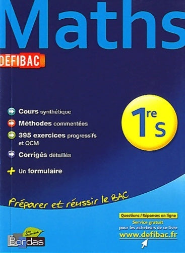 Livrenpoche : Maths 1ère S - Gabriel Boissière - Livre
