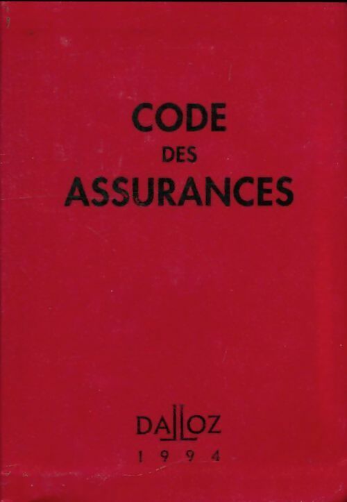 Livrenpoche : Code des assurances 1994 - Collectif - Livre