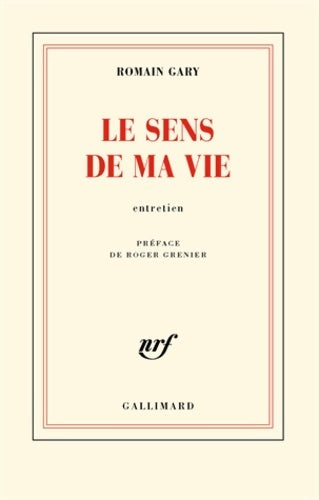 Livrenpoche : Le sens de ma vie - Romain Gary - Livre