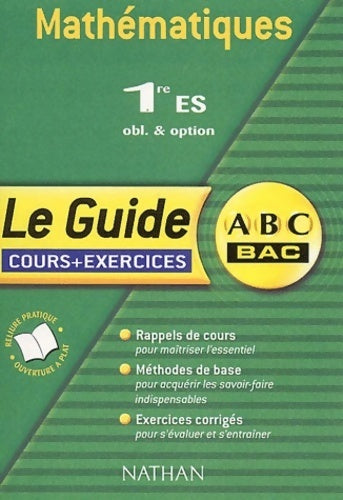 Livrenpoche : Maths 1ères ES cours et exercices - Alain Le Goff - Livre