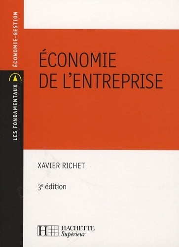 Livrenpoche : Économie de l'entreprise - Xavier Richet - Livre