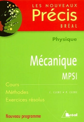 Livrenpoche : Mécanique MPSI - C. Clerc - Livre
