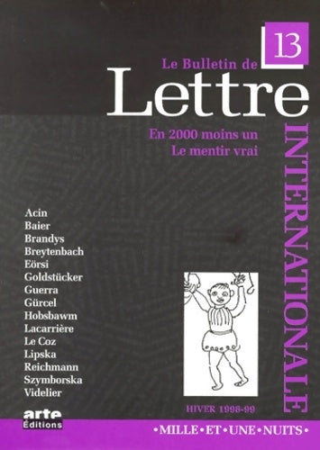 Livrenpoche : Lettre internationale n°13 - Collectif - Livre