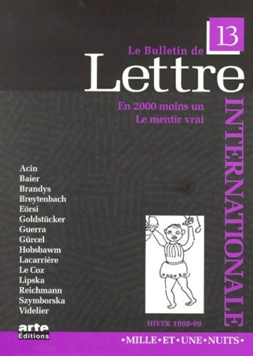 Lettre internationale n°13 - Collectif -  Lettre internationale - Livre