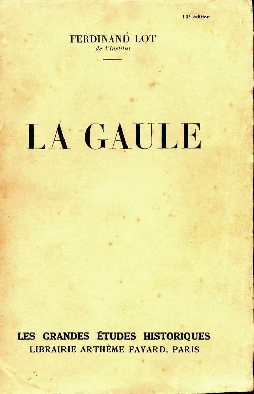 Livrenpoche : La Gaule - Ferdinand Lot - Livre