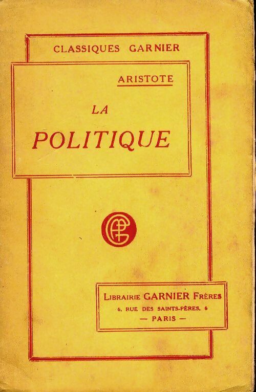 Livrenpoche : La politique - Aristote - Livre