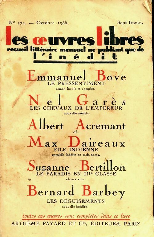 Livrenpoche : Les oeuvres libres n°172 - Collectif - Livre
