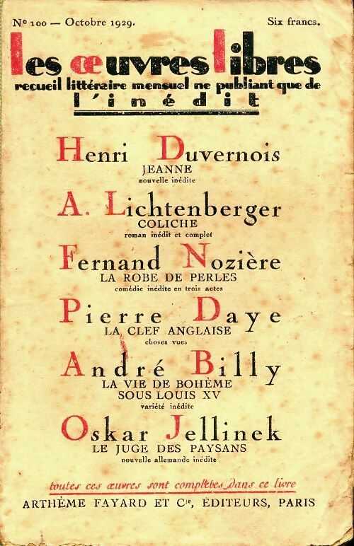 Livrenpoche : Les oeuvres libres n°100 - Collectif - Livre