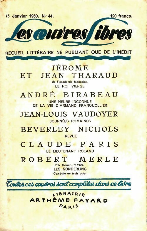 Livrenpoche : Les oeuvres libres n°44 - Collectif - Livre