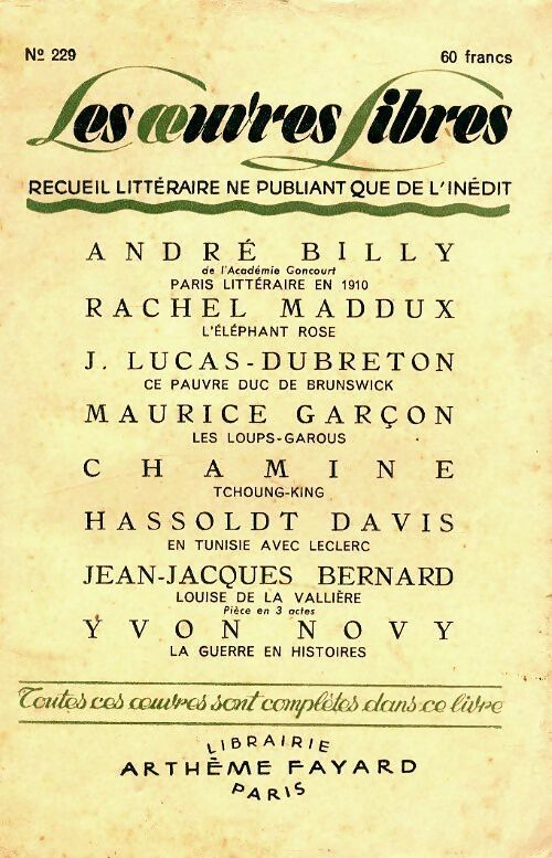 Livrenpoche : Les oeuvres libres n°229 - Collectif - Livre