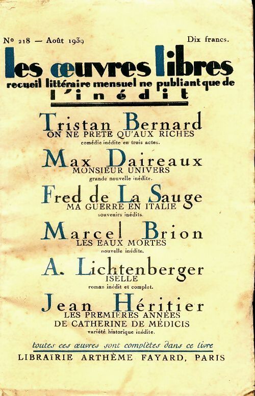 Livrenpoche : Les oeuvres libres n°218 - Collectif - Livre