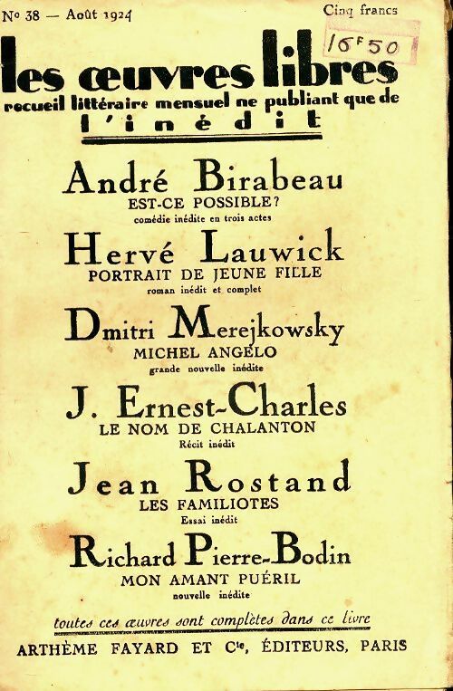 Livrenpoche : Les oeuvres libres n°38 - Collectif - Livre