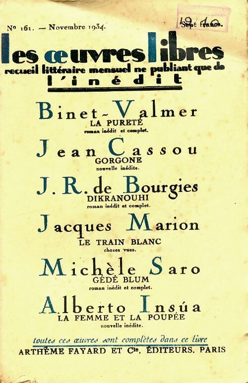 Livrenpoche : Les oeuvres libres n°161 - Collectif - Livre