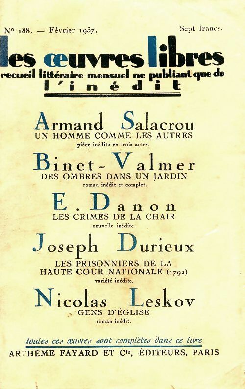 Livrenpoche : Les oeuvres libres n°188 - Collectif - Livre