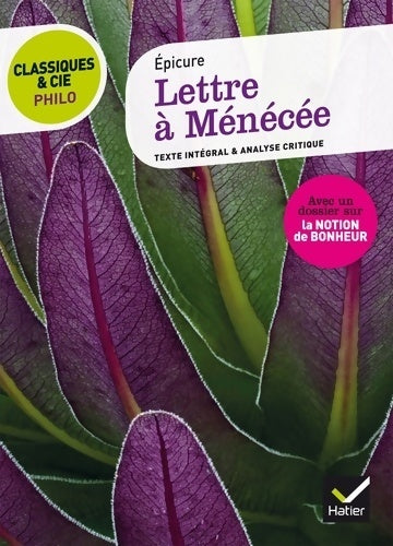 Livrenpoche : Lettre à Ménécée - Epicure - Livre
