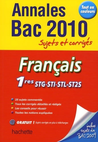 Livrenpoche : Français 1ères STG-STI-STl-ST2S 2010 - Franck Mazzucchelli - Livre