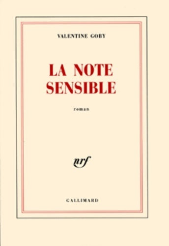 Livrenpoche : La note sensible - Valentine Goby - Livre