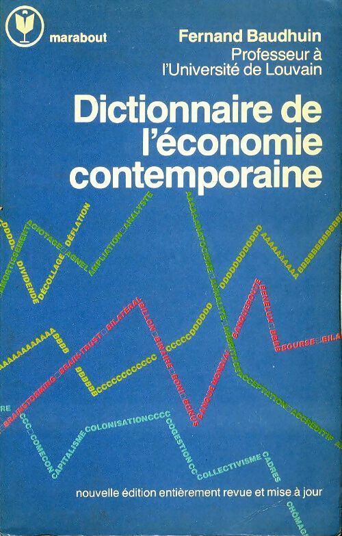 Livrenpoche : Dictionnaire de l'économie contemporaine - Fernand Baudhuin - Livre