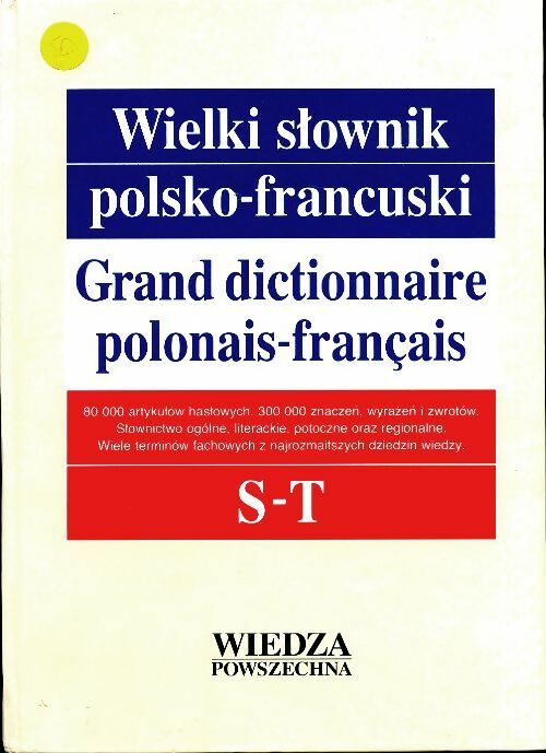 Livrenpoche : Grand dictionnaire polonais-français Tome IV : S-T - Collectif - Livre