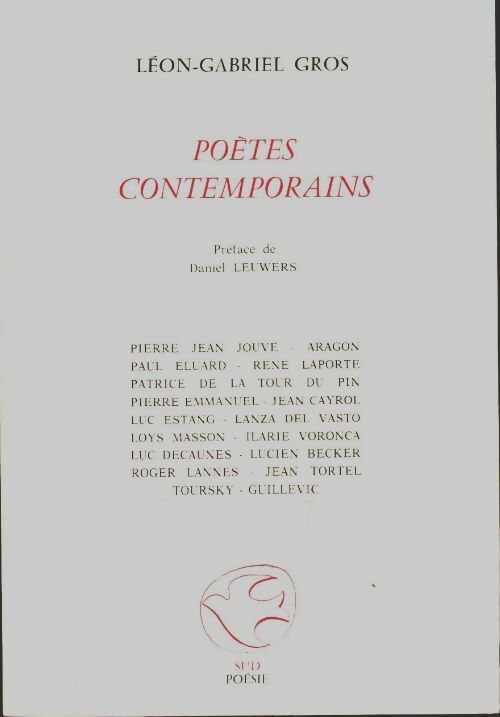 Livrenpoche : Poètes contemporains - Léon-Gabriel Gros - Livre