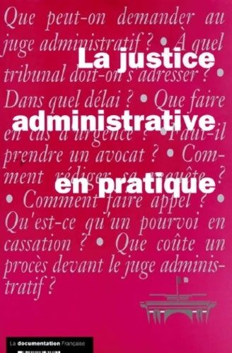 Livrenpoche : La justice administrative en pratique édition 1998 - Rudolph D'Haem - Livre