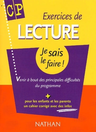 Livrenpoche : Exercices de lecture CP (+ corrigé) - Véronique Calle - Livre