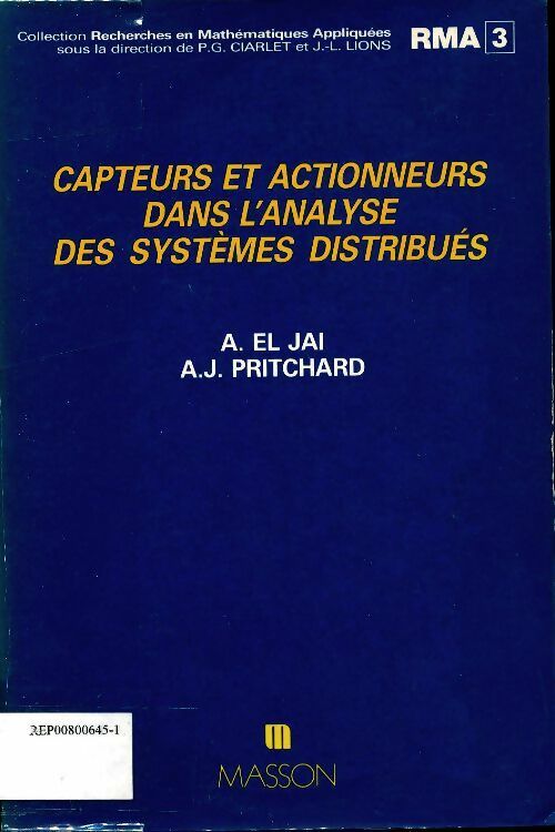 Livrenpoche : Capteurs et actionneurs dans l'analyse des systèmes distribués - A El Jai - Livre