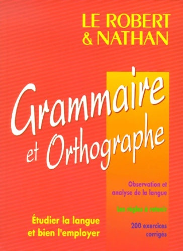 Livrenpoche : Grammaire et orthographe - Jacques David - Livre