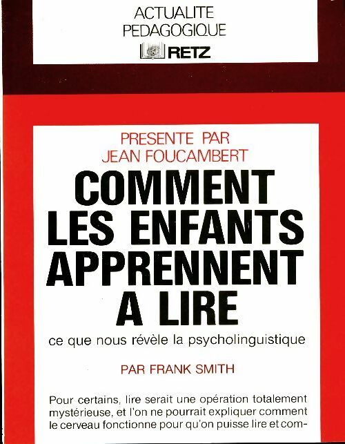 Livrenpoche : Comment les enfants apprennent à lire - Frank Smith - Livre